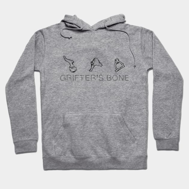 Grifters Bone - Dark Logo Hoodie by Rusty Quill